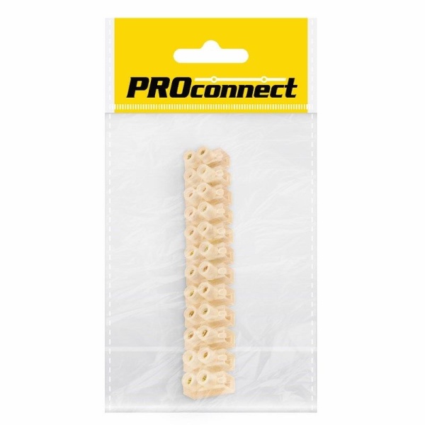 Колодка клеммная КВ-12, 16А, 12 мм², индивидуальная упаковка, (1 шт/уп) PROconnect