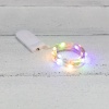 Гирлянда светодиодная Роса с крупными каплями 2м, 20LED, МУЛЬТИКОЛОР, IP20, тонкий батарейный блок, 2хCR2032 в комплекте NEON-NIGHT