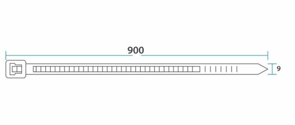 Стяжка кабельная нейлоновая 920x9,0мм, черная (100 шт/уп) REXANT