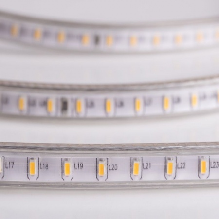 Лента светодиодная 220В, SMD5730, 60 LED/м, Теплый белый, 6,5x13мм, 100м, без установочного набора, IP67 NEON-NIGHT