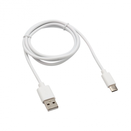 Кабель USB-A – Type-C, 3 А, 1м, ПВХ, белый REXANT