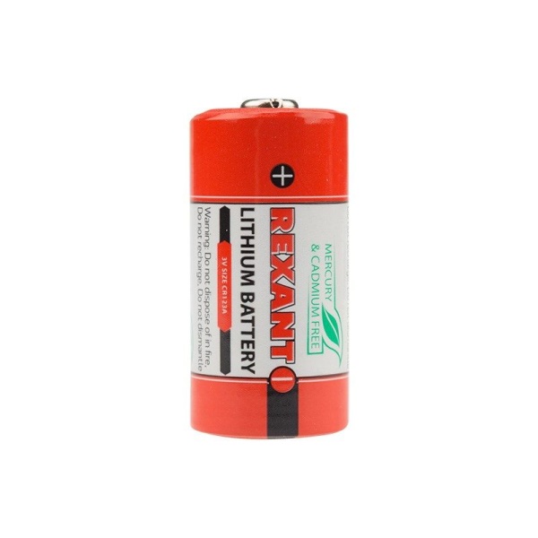 Батарейка литиевая CR123, 3В, 1 шт, блистер REXANT