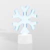 Фигура светодиодная на подставке Снежинка, RGB
