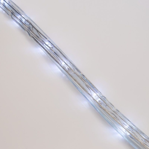 Дюралайт LED трехжильный 230В 13мм 24 LED/м БЕЛЫЙ свечение с динамикой модуль 4м бухта 100м NEON-NIGHT Эконом