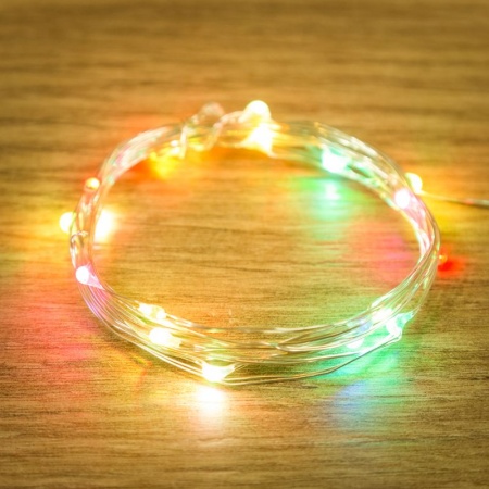 Гирлянда светодиодная Роса 2м, 20LED, RGB, IP20, USB NEON-NIGHT