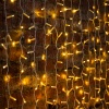 Гирлянда светодиодная Занавес 2х3м 600 LED ТЕПЛЫЙ БЕЛЫЙ белый ПВХ IP65 эффект мерцания 230В нужен блок 303-500-1
