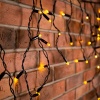 Гирлянда светодиодная Бахрома (Айсикл) 2,4х0,6м 88 LED ТЕПЛЫЙ БЕЛЫЙ черный ПВХ IP65 постоянное свечение 230В нужен блок 303-500 NEON-NIGHT