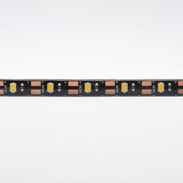 Лента светодиодная 5В, SMD2835, 4,8Вт/м, 60 LED/м, 3000K, 8мм, 1м, с USB коннектором, черная, IP65 LAMPER