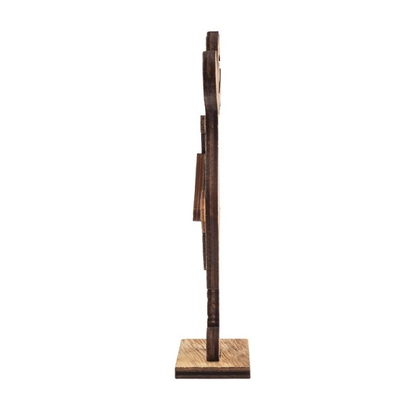 Деревянная фигурка Рождественский Олень Синий 10,5x4x18 см