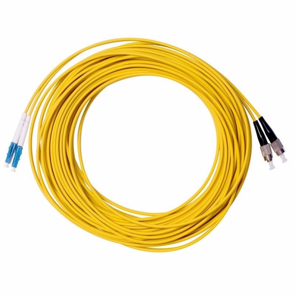 Патч-корд оптический переходной (SM), 9/125 (OS2), LC/UPC-FC/UPC, (Duplex), LSZH, 15м REXANT