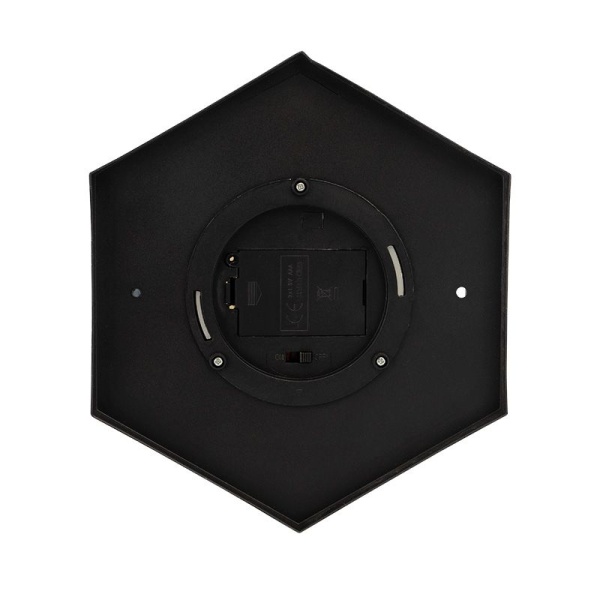 Декоративный фонарь со свечой 18x16,5x31 см, черный корпус, теплый белый цвет свечения NEON-NIGHT