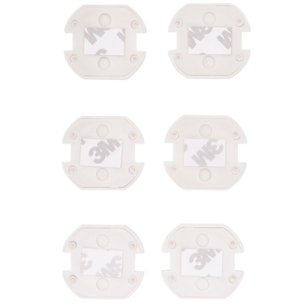 Заглушки для розеток, 3,7х3,3х0,3см, ABS (6 шт/уп) HALSA