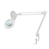 Лупа на струбцине круглая 5D с подсветкой 56 SMD LED, ø127мм, белая REXANT