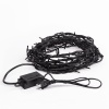 Гирлянда Нить управляемая 10м 100 LED БЕЛЫЙ черный ПВХ IP65 свечение с динамикой 230В нужен контроллер 217-204 NEON-NIGHT