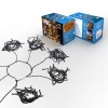 Елочная гирлянда с кольцом, 7 нитей по 1,8 метра, цвет диодов теплый белый, не соединяется