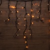 Гирлянда светодиодная Бахрома (Айсикл) 3,2х0,9м 120 LED ТЕПЛЫЙ БЕЛЫЙ черный каучук 3,3мм IP67 эффект мерцания 230В нужен блок 315-000 NEON-NIGHT