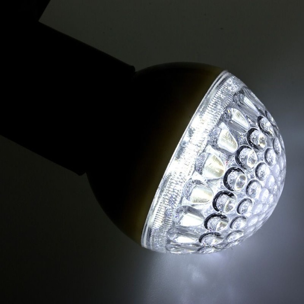 Лампа светодиодная, диаметр 50мм, E27, 9 LED, 1Вт, БЕЛЫЙ, прозрачная колба, 230В NEON-NIGHT
