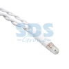 Гирлянда светодиодная Бахрома (Айсикл) 2,4х0,6м 88 LED СИНИЙ белый ПВХ IP65 эффект мерцания 230В нужен блок 303-500-1 NEON-NIGHT