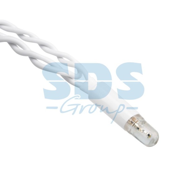 Гирлянда светодиодная Бахрома (Айсикл) 2,4х0,6м 88 LED СИНИЙ белый ПВХ IP65 эффект мерцания 230В нужен блок 303-500-1 NEON-NIGHT