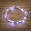 Гирлянда светодиодная Роса 2м, 20LED, БЕЛЫЙ, IP20, тонкий батарейный блок, 2хCR2032 в комплекте NEON-NIGHT