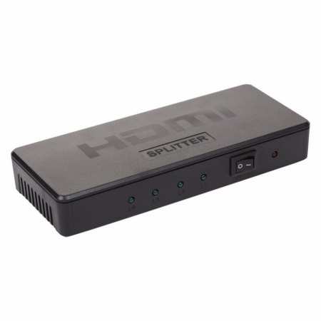 Делитель гнездо HDMI на 4 гнезда HDMI, пластик REXANT