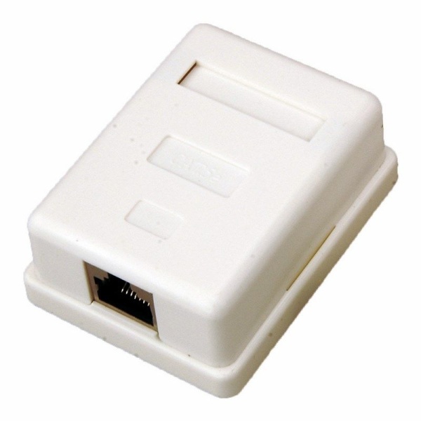 Розетка компьютерная внешняя, 1-порт RJ-45 (8P8C), STP, CAT 5e REXANT