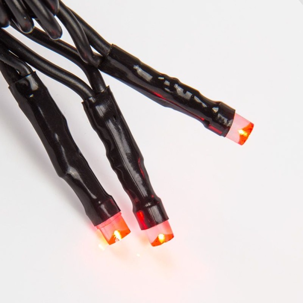 Гирлянда Нить управляемая 10м 100 LED РОЗОВЫЙ черный ПВХ IP65 свечение с динамикой 230В NEON-NIGHT