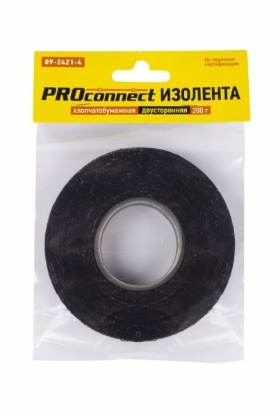 Изолента ХБ 18х0,35 мм (ролик 31,9 м/200 г) (2-ПОЛ) PROconnect