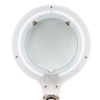Лупа настольная 3D с подсветкой 60 SMD LED, сенсорная регулировка яркости, VISAGISTE, ø127мм, белая REXANT