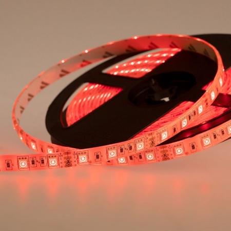 Лента светодиодная 12В, SMD5050, 14,4Вт/м, 60 LED/м, RGB, 10мм, 5м, IP65 LAMPER