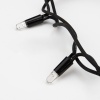 Гирлянда светодиодная Кластер 10м 200 LED ТЕПЛЫЙ БЕЛЫЙ черный каучук IP67 постоянное свечение 230В нужен блок 315-000 NEON-NIGHT