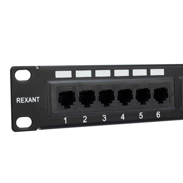 Панель коммутационная 19", 1U, 24 порта, UTP, RJ-45, CAT 5e REXANT