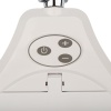 Лупа на струбцине круглая 5D с подсветкой 72 SMD, сенсорный регулятор яркости, ø152мм, белая REXANT